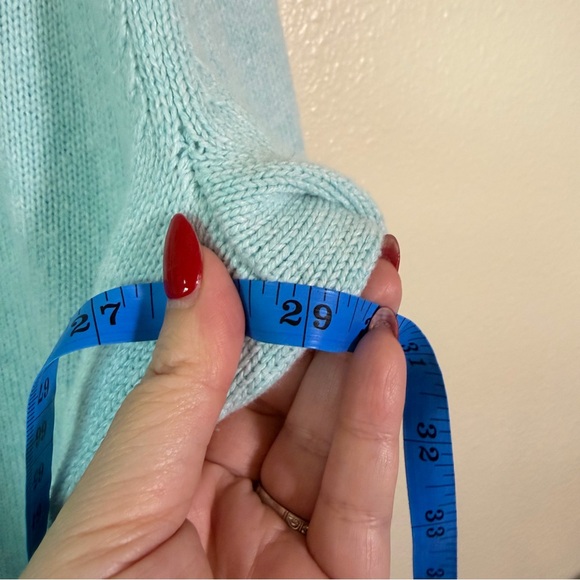 J. Jill Pure Jill Light Blue Hooded Cardigan, 4X, Cotton Cashmere - Picture 9 of 10